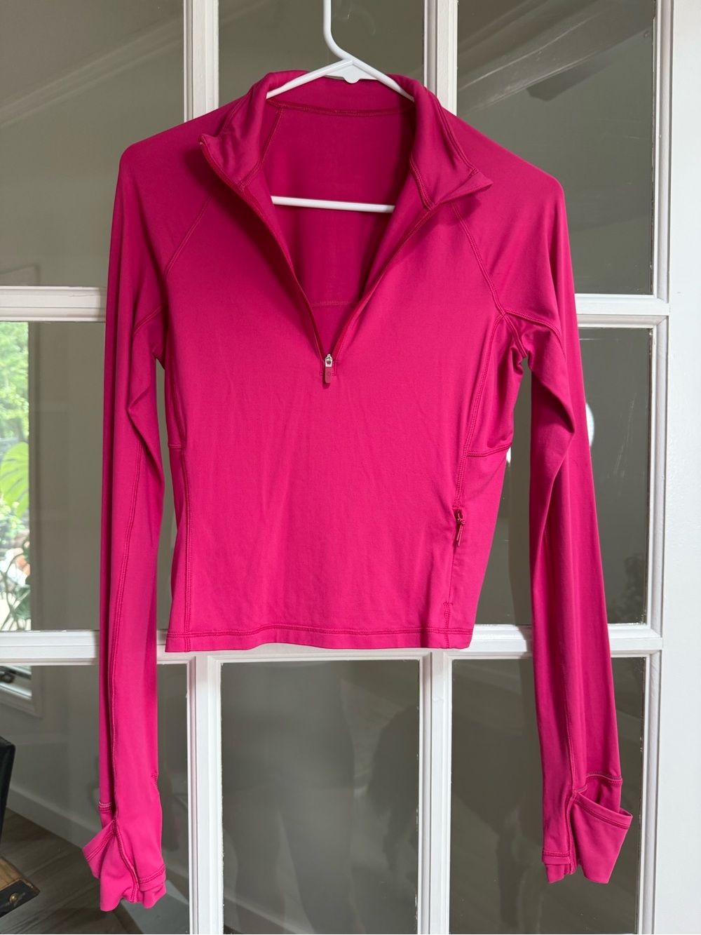 lululemon athletica Hot Pink Half-Zip Long-Sleeve Pullover